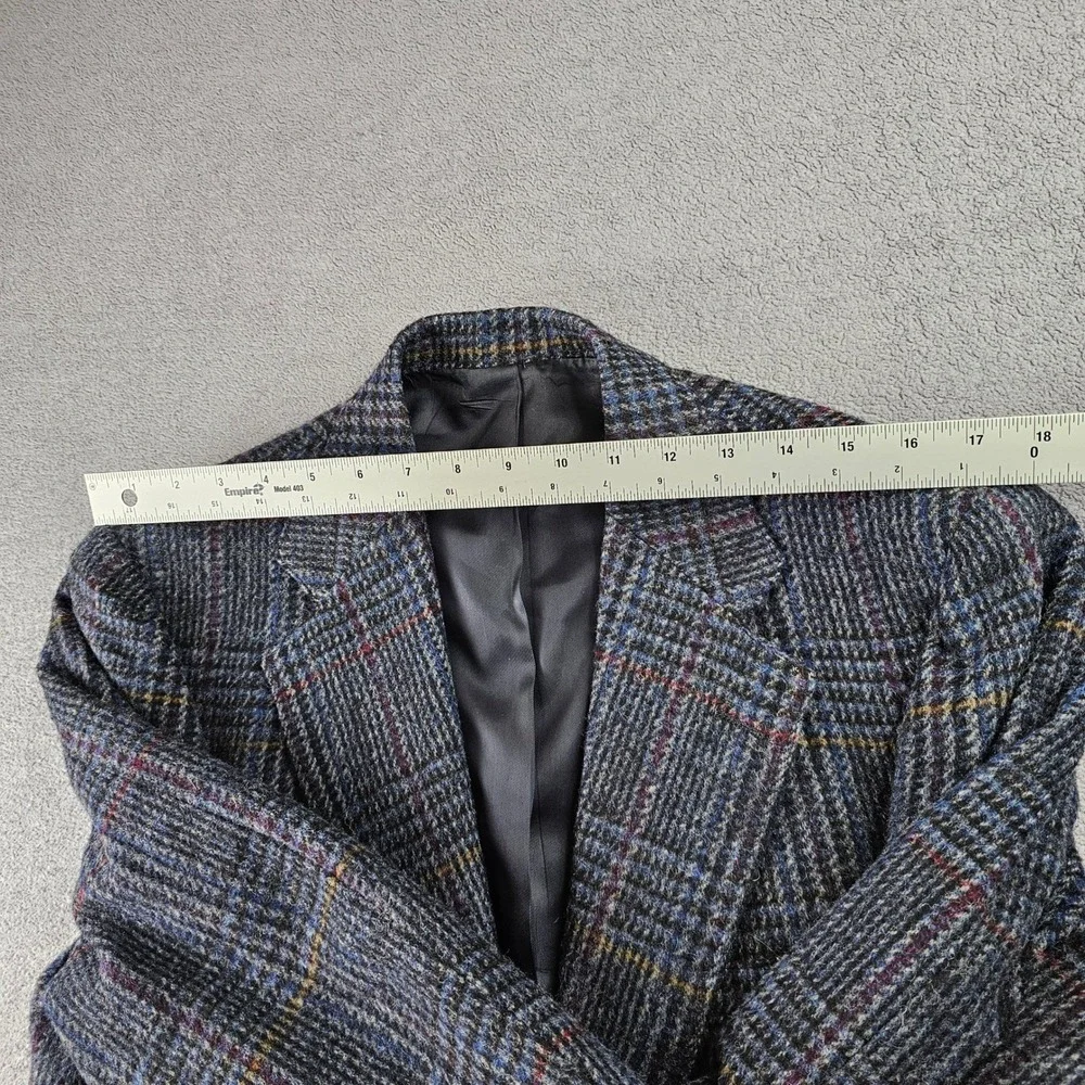 Brassard Blazer Jacket Men's Colorful‎ Plaid Tweed Notch Lapel Single Breasted